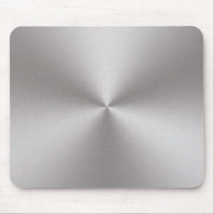 Silver borstad metallLook radiell Musmatta