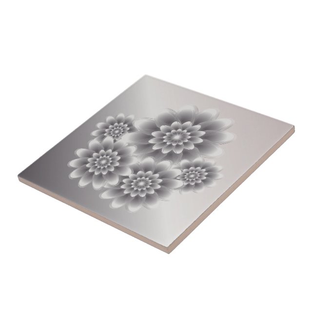 Silver bouquet kakelplatta (Sidan)
