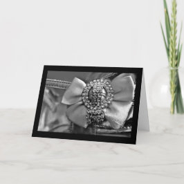 Silver Bow and Crystals Kort