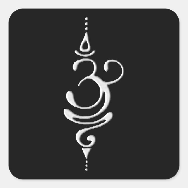 Silver Breathe  Fyrkantigt Klistermärke (Framsida)