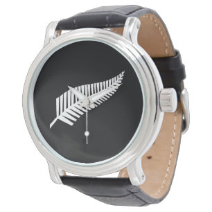 Silver bregneflagga (NZ) Armbandsur