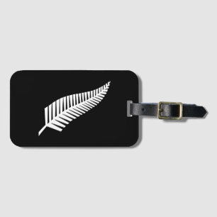 Silver bregneflagga (NZ) Bagagebricka