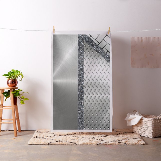 Silver Brick Fabric Tyg (In Situ)