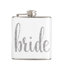 Silver bridkolv, glitter-typsnitt