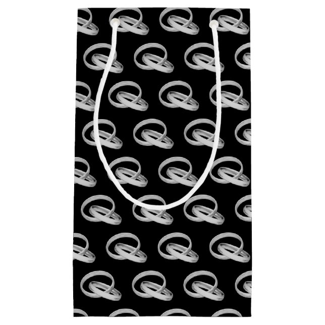 silver bröllop-band sammankopplade (Framsidan)