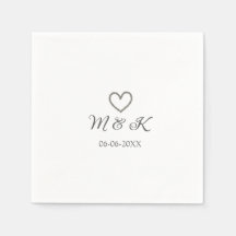 Silver, bröllop par namn brev, modern