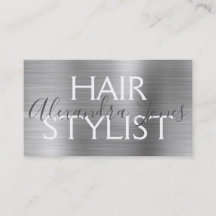 Silver Brushed Metall Hair Stylist