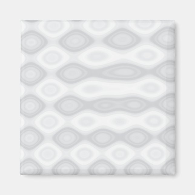 Silver Brushed Steel-synbakgrunden Magnet (Framsidan)