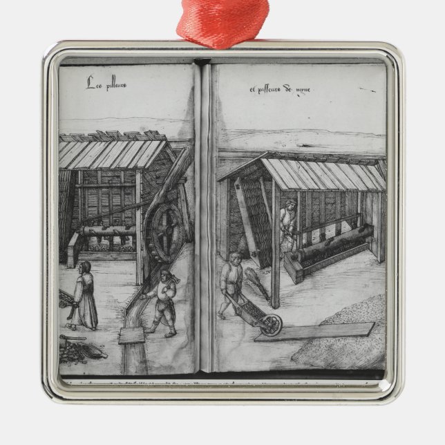 Silver bryter av La Croix-hjälp-Bryter, Lorraine Julgransprydnad Metall (Framsidan)