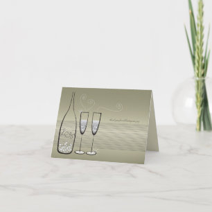 Silver Bubbles Celebration Tacksamhetskort Tack Kort