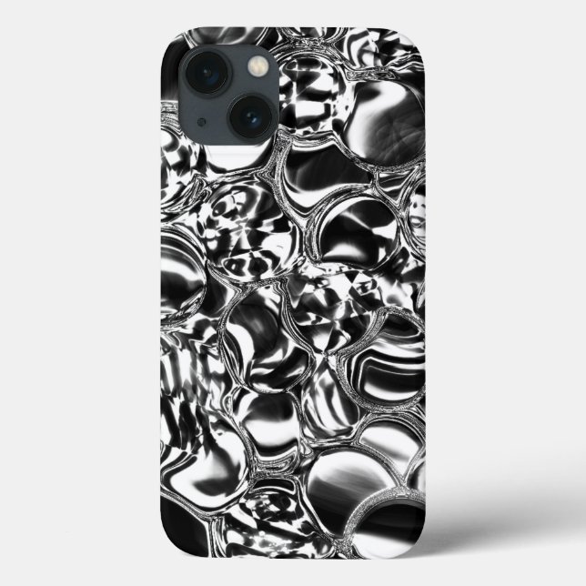 Silver bubblor med glas eller metall (Baksida)