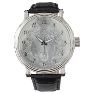 silver buddha armbandsur