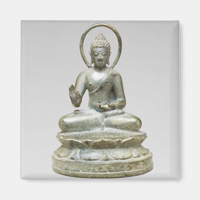 Silver Buddha Fine Art Photography Magnet (Framsidan)