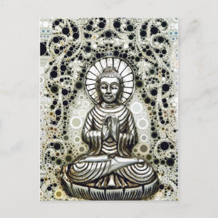 Silver Buddha-vykort Vykort