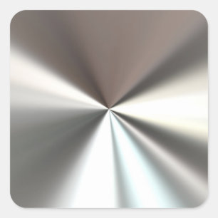 Silver Burst Stickers Fyrkantigt Klistermärke