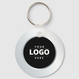 Silver Business Logotyp QR-kodmedarbetarnyckelkedj Nyckelring