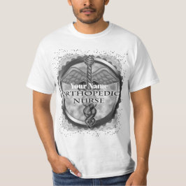 Silver caduceus Orthopedic Nurse T Shirt