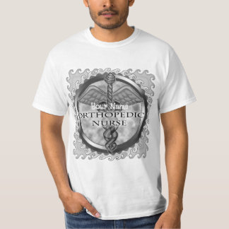 Silver caduceus Orthopedic Nurse T Shirt