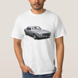Silver Camaro på vitT-tröja Tee Shirt