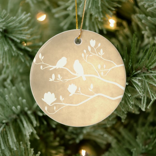 Silver Candelabra (guld) - Keramisk prydnadsföremå Julgransprydnad Keramik (Träd)