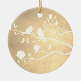 Silver Candelabra (guld) - Keramisk prydnadsföremå Julgransprydnad Keramik