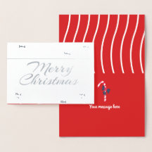 Silver Candy Cane Jul