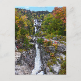 Silver Cascade in Autumn, New Hampshire Vykort