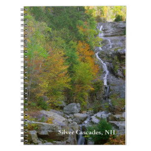 Silver Cascades, NH Spiral, bärbar dator Anteckningsbok Med Spiral