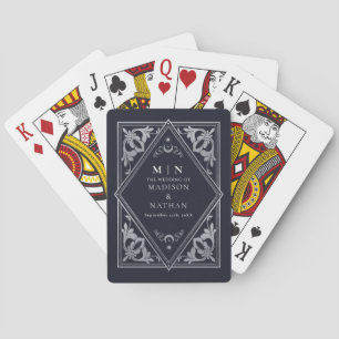 Silver Celestial Tarot Gothic Wedding Favor Casinokort