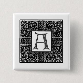 Silver Celtic ’A’ Monogram Knapp