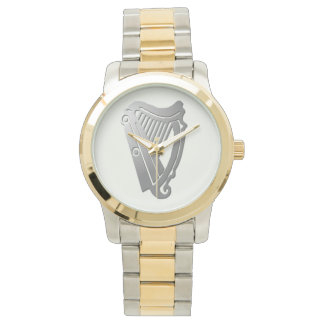 Silver Celtic Harp Watch Armbandsur