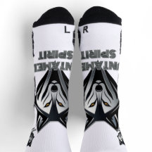 Silver-centrerad Varg huvud med Abstrakt former