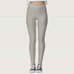 Silver Chalico Solid Plain Färg Leggings<br><div class="desc">silver,  fast,  enkelt färg. Elegant,  levande trendig lyx färg mode. Färg#: #AEA9A2</div>