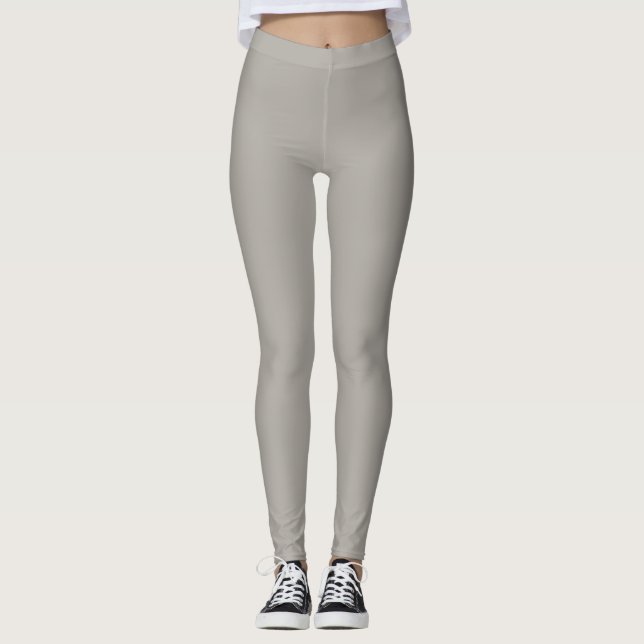 Silver Chalico Solid Plain Färg Leggings (Framsida)