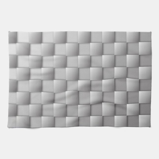 Silver Checkers Kitchen Towel Kökshandduk (Horisontell)