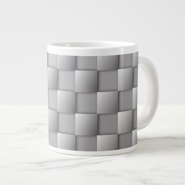 Silver Checkerss Giant Coffee Mugg Jumbo Mugg (Framsida höger)
