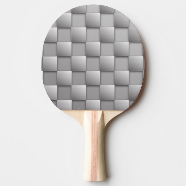 Silver Checkerss Ping Pong Paddle Pingisracket (Framsidan)