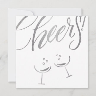 Silver Cheers Glass Meddelande
