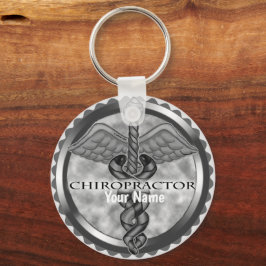 Silver Chiropractor Nyckelring