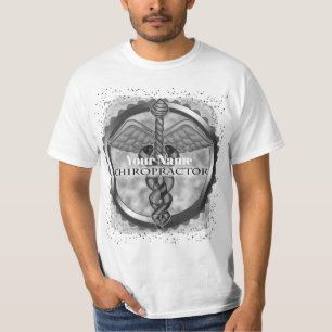 Silver chiropractor t shirt