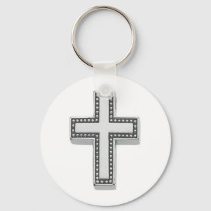 Silver Christian Kor/Påsk Nyckelring