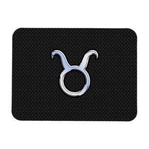 Silver Chrome like Taurus Zodiac-tecken Magnet