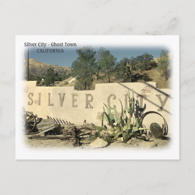 Silver City Ghost Town Postcard! Vykort (Framsida)