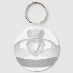 silver claddagh ring nyckelring