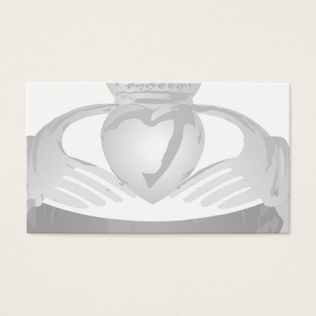 silver claddagh ring visitkort (Framsidan)