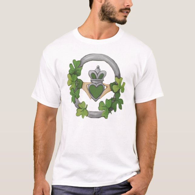Silver Claddagh T-shirt (Framsida)