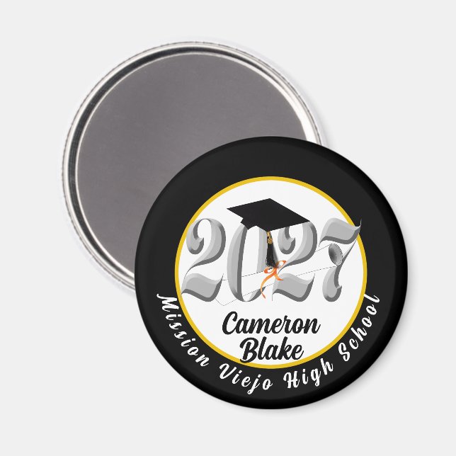 Silver Class 2027 Examen Magnet (Front/Back)