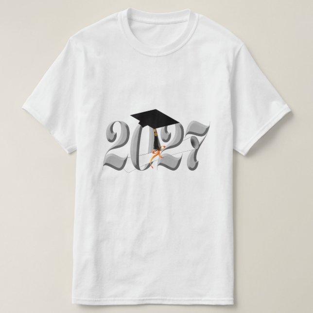 Silver Class 2027 Examen T Shirt (Design framsida)