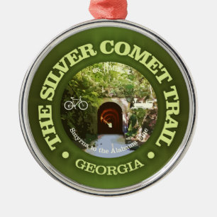 Silver Comet Trail (cykling c) Julgransprydnad Metall