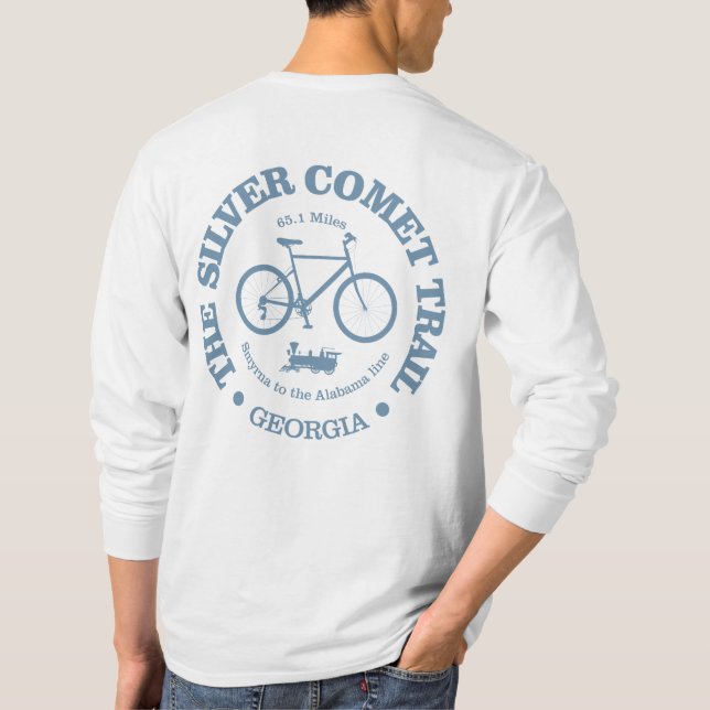 Silver Comet Trail (cykling) T Shirt (Baksida)